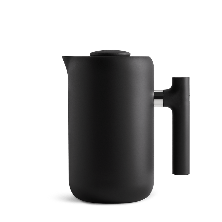 A black CLARA FRENCH PRESS by FELLOW on a white background at Gestalt Haus.