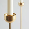 A pair of Gestalt Haus OBJECTS SPINDLE CANDLE HOLDERS on a white background.