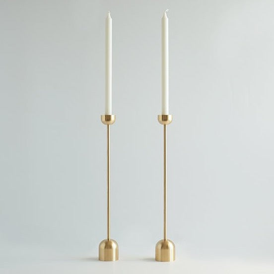 Two Gestalt Haus CANDLE HOLDERS on a white background.