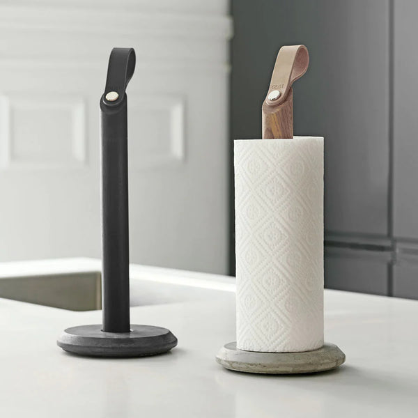 Two GRAB KITCHEN TOWEL HOLDERS by GEJST on a counter top.