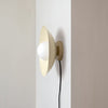 A white ARUNDEL ORB SURFACE MOUNT wall lamp IN COMMON WITH the Gestalt Haus.