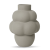 A spherical CERAMIC BALLOON VASE with a grey color from LOUISE ROE.