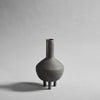 A small grey DUCK VASES by 101 COPENHAGEN on a white background, with a Gestalt twist.