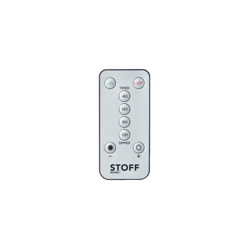 A remote control with the word STOFF NAGEL on it.