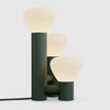 Three PARC 06 table lamps by Lambert et Fils on a white surface at Gestalt Haus.