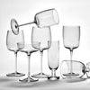 A collection of Gestalt Haus glassware by Vincent Van Duysen showcasing on a white surface.