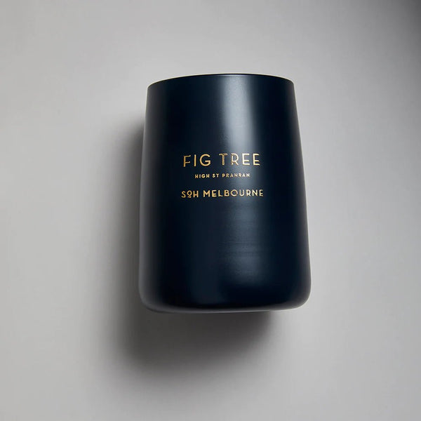 A FIG TREE CANDLE with the brand name SOH MELBOURNE on it.