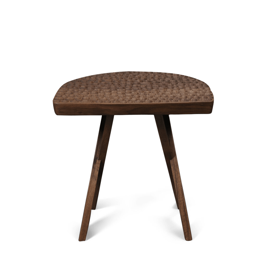 A ZANAT wooden side table with the Gestalt Haus top and legs.